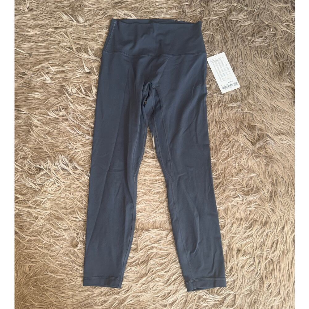 New Lululemon High Rise Align No Line Legging 25" Coal Women's size 8